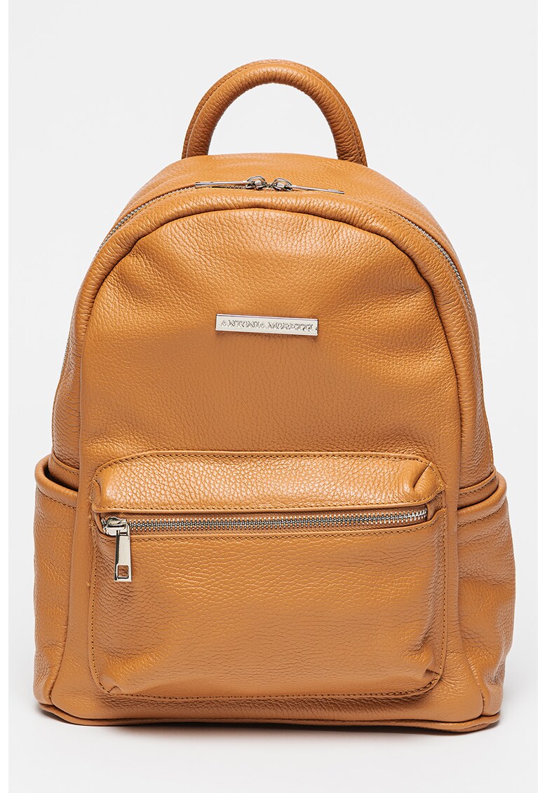 Rucsac de piele cu buzunare multiple