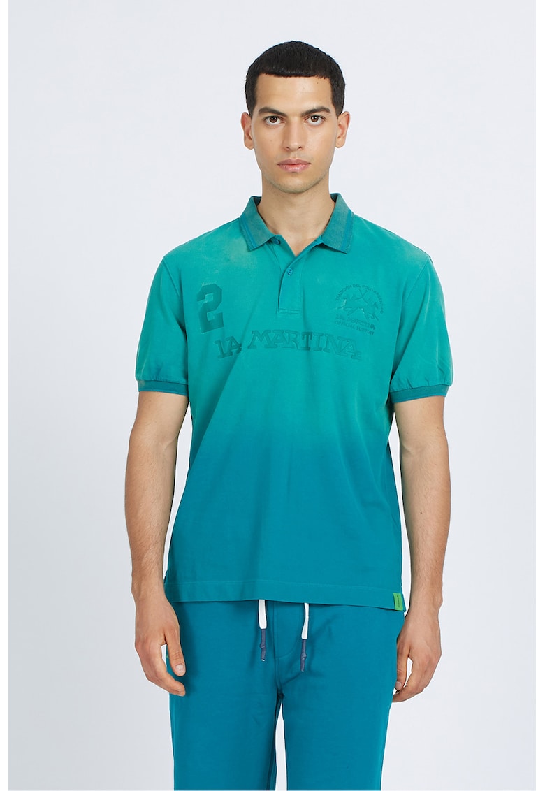 Tricou polo cu model in degrade vilko