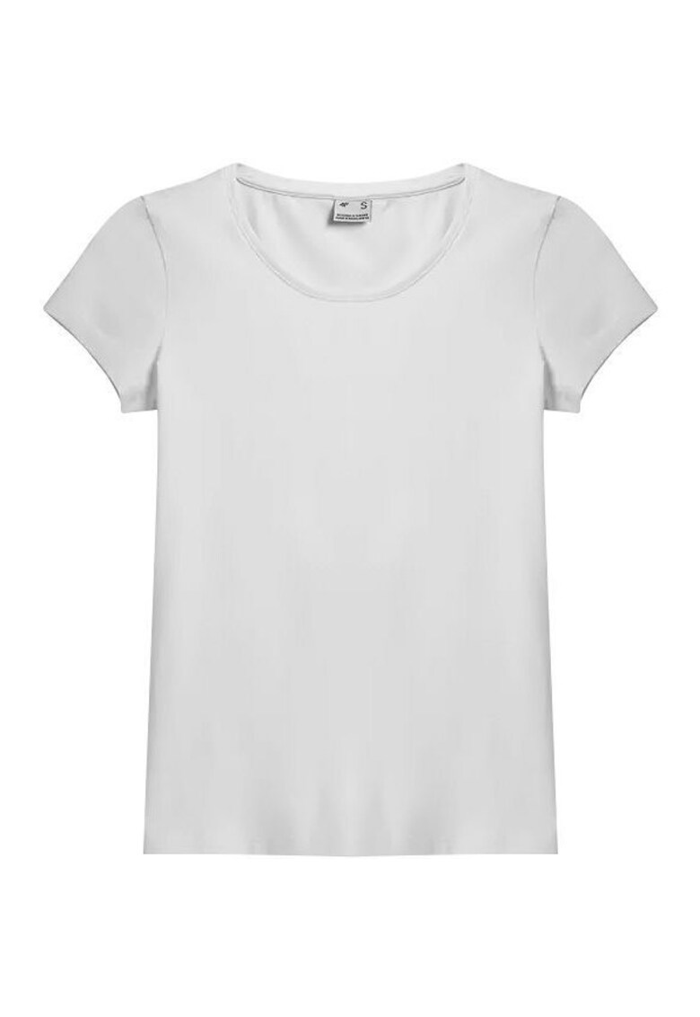 Tricou dama - Bumbac - 43745 - Alb