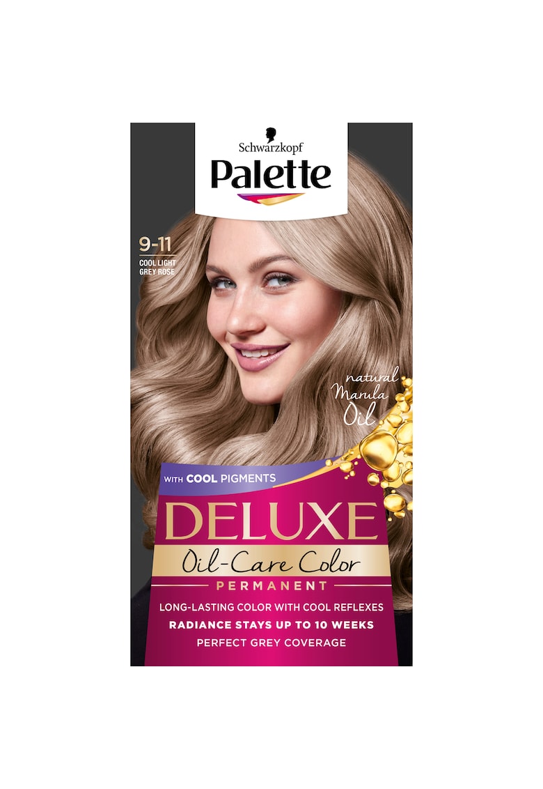 Vopsea de par permanenta Deluxe 9-11 Argintiu Rose Deschis Rece - 135 ml