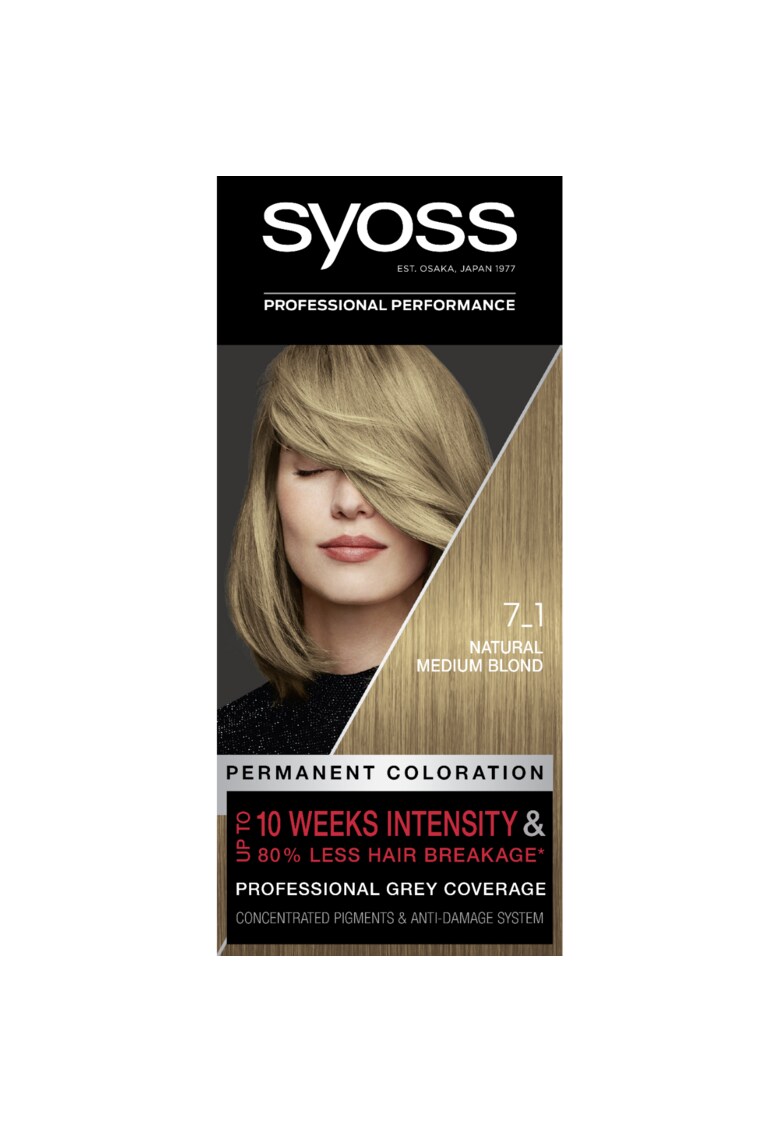 Vopsea de par permanenta Color Baseline 7-1 Blond Mediu Natural - 115 ml