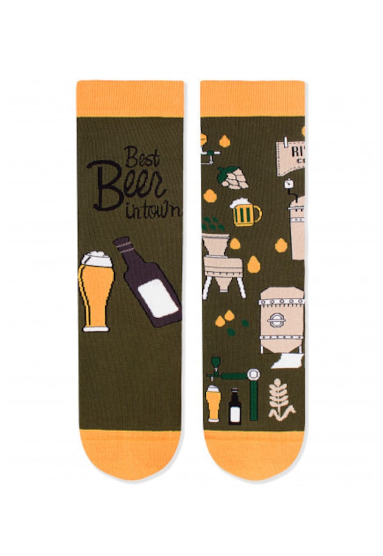 Sosete bumbac organic ARTY SOCKS Bere artizanala