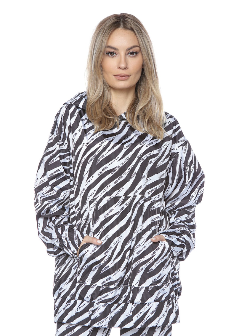 HAMZA Худи Zebra с джоб кенгуру за Жени HAMZA Худи Zebra с джоб кенгуру за Жени