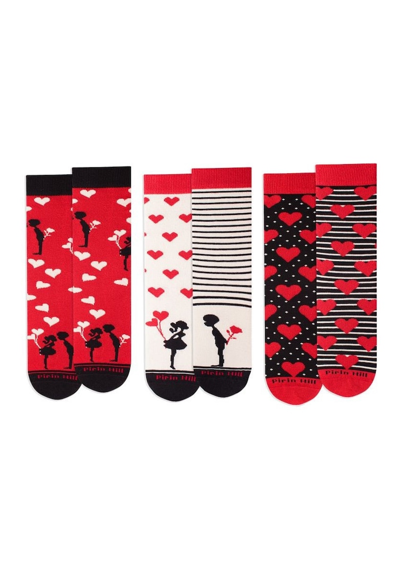 Sosete bumbac Love Box - 3 buc