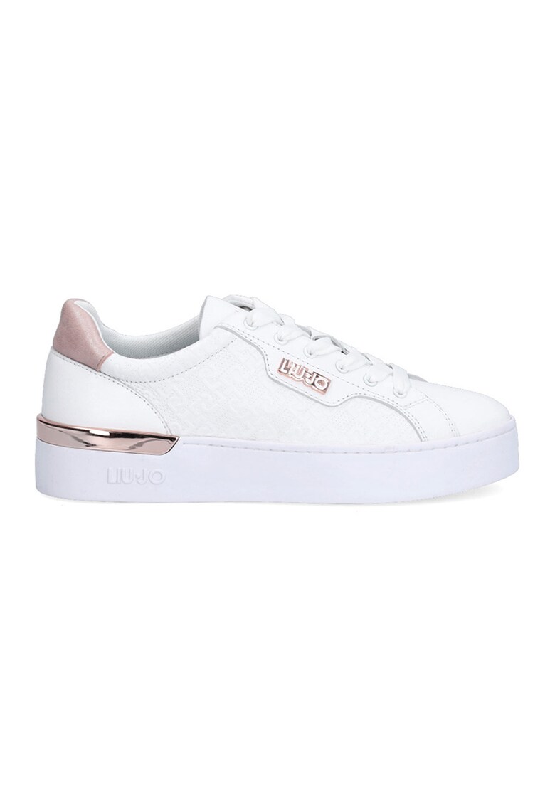 Pantofi sport de piele cu monograme in relief