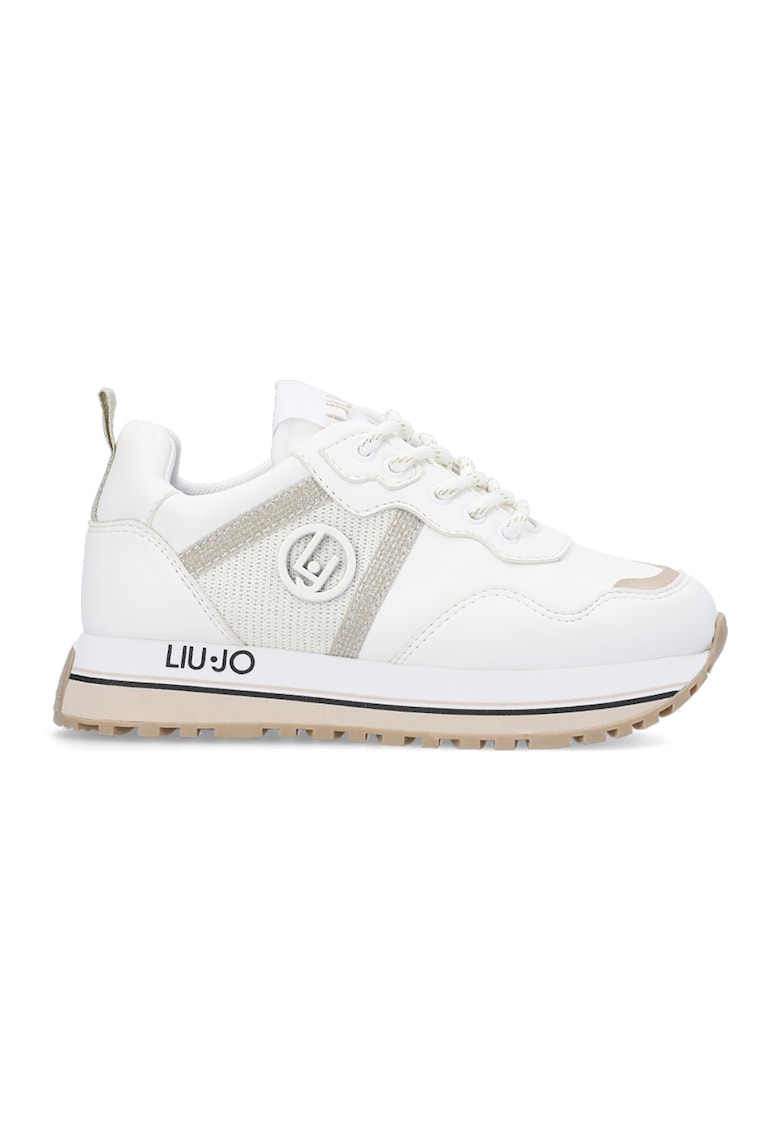 Pantofi sport cu insertii de piele ecologica