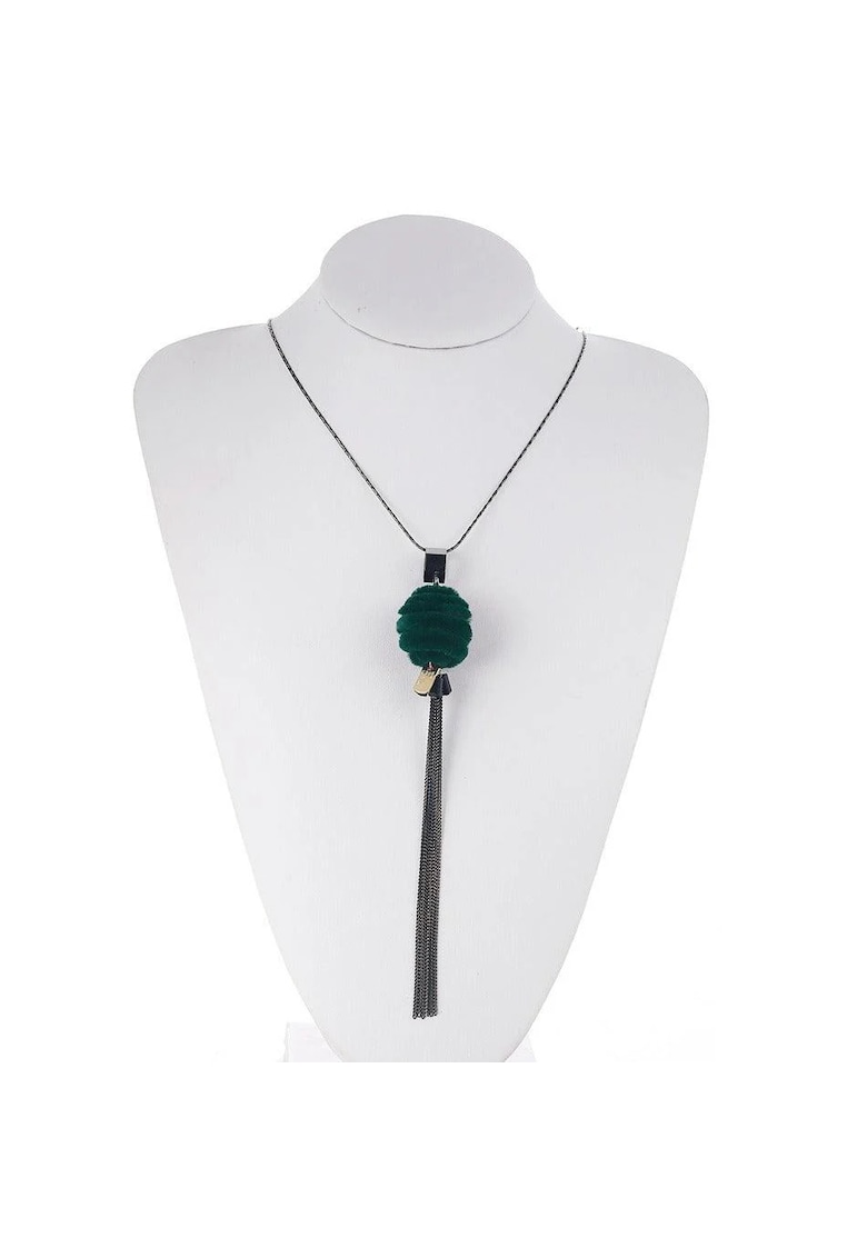 Colier negru - lung - cu franjuri - Meinhart C12 -