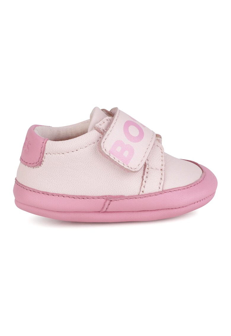 Pantofi din piele cu logo BOSS Kidswear
