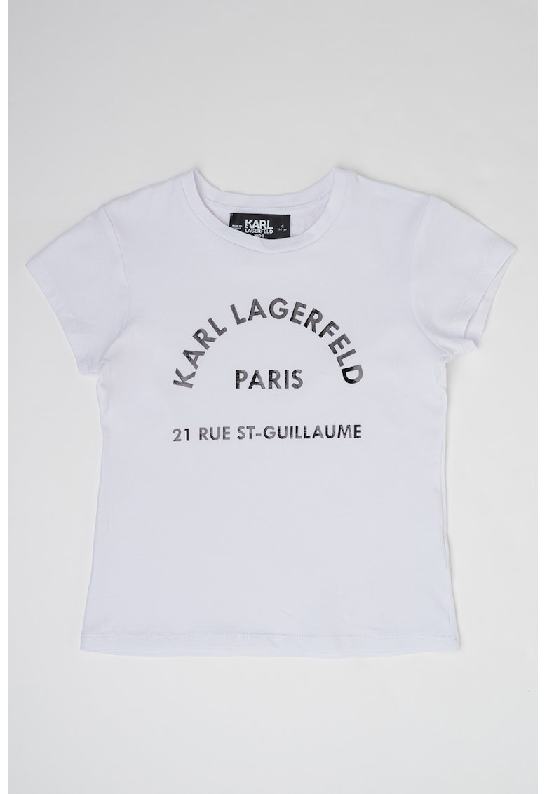 KARL LAGERFELD - Tricou din amestec de modal cu imprimeu logo