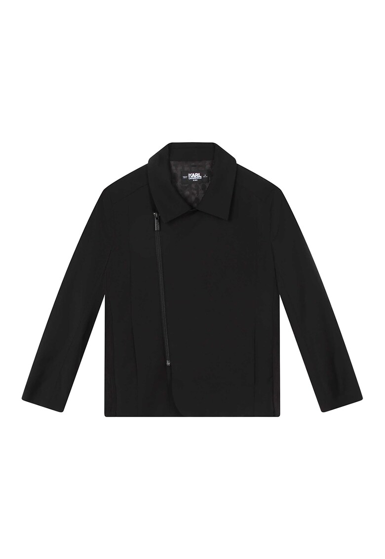 KARL LAGERFELD KIDS KARL LAGERFELD – Яке с вълна с асиметрично закопчаване за Момчета KARL LAGERFELD KIDS KARL LAGERFELD – Яке с вълна с асиметрично закопчаване за Момчета