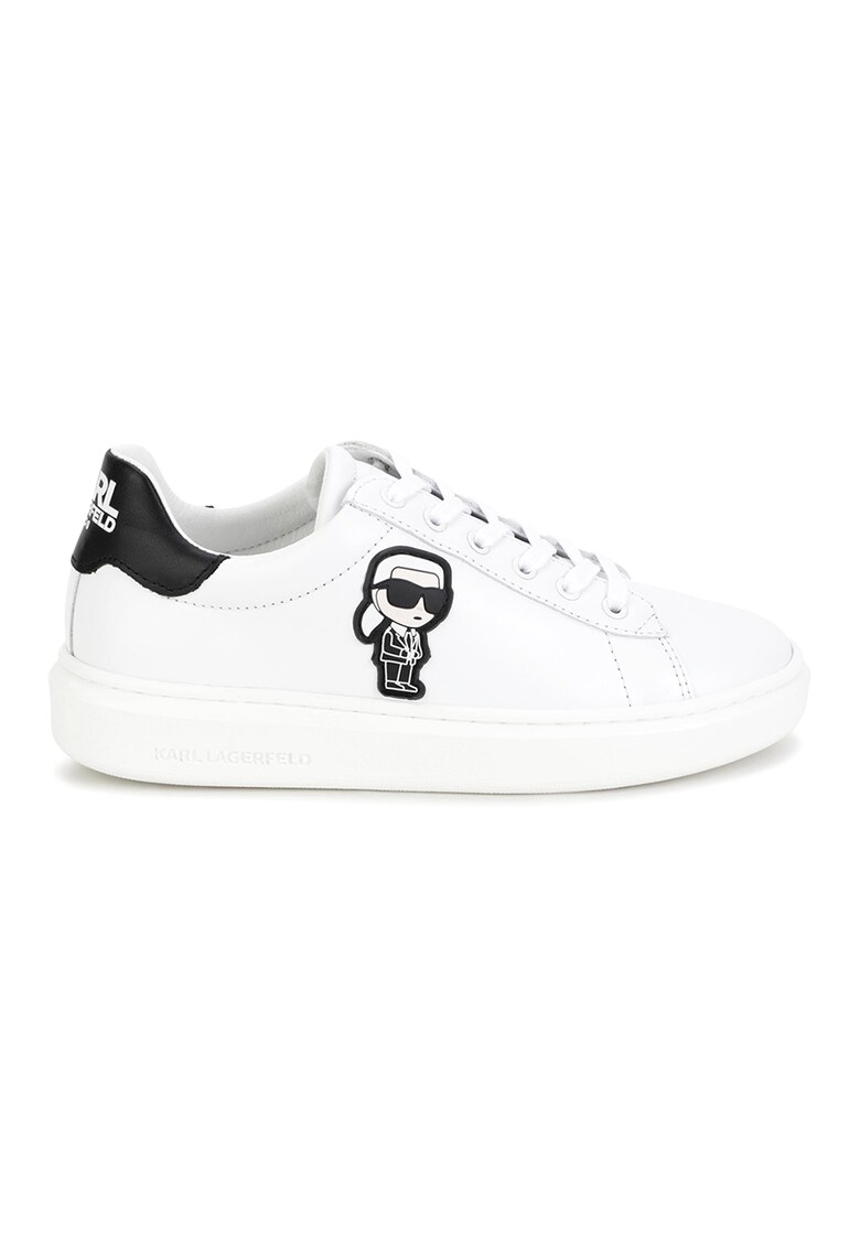 KARL LAGERFELD KIDS Спортни обувки от еко кожа с монограм за Момчета KARL LAGERFELD KIDS Спортни обувки от еко кожа с монограм за Момчета