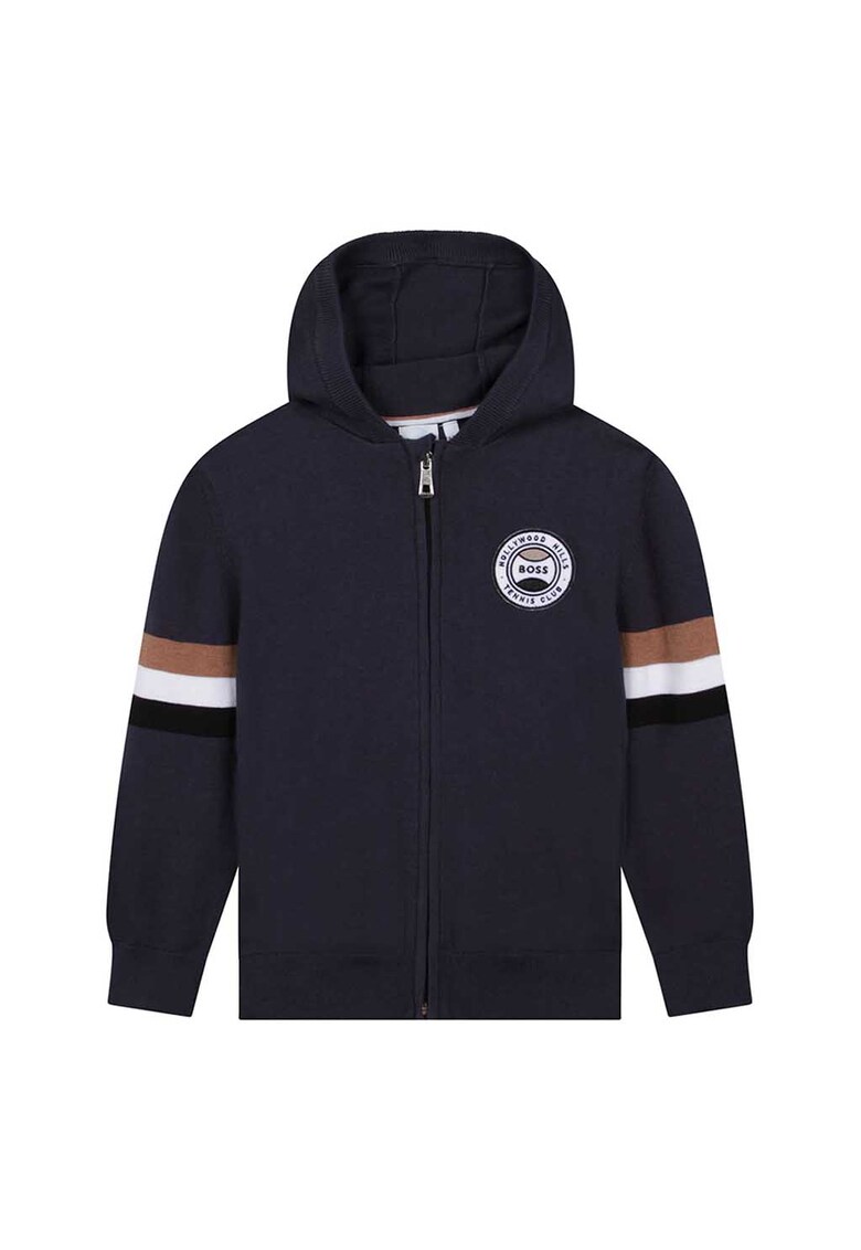 BOSS Kidswear Худи с цип и лого за Момчета BOSS Kidswear Худи с цип и лого за Момчета