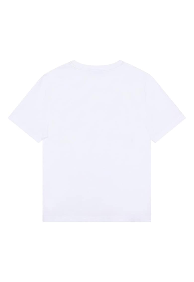 Tricou din bumbac cu imprimeu logo contrastant BOSS Kidswear
