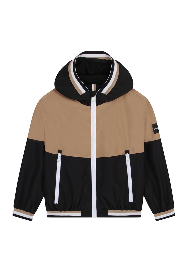 BOSS Kidswear Яке с качулка и джобове с цип за Момчета BOSS Kidswear Яке с качулка и джобове с цип за Момчета