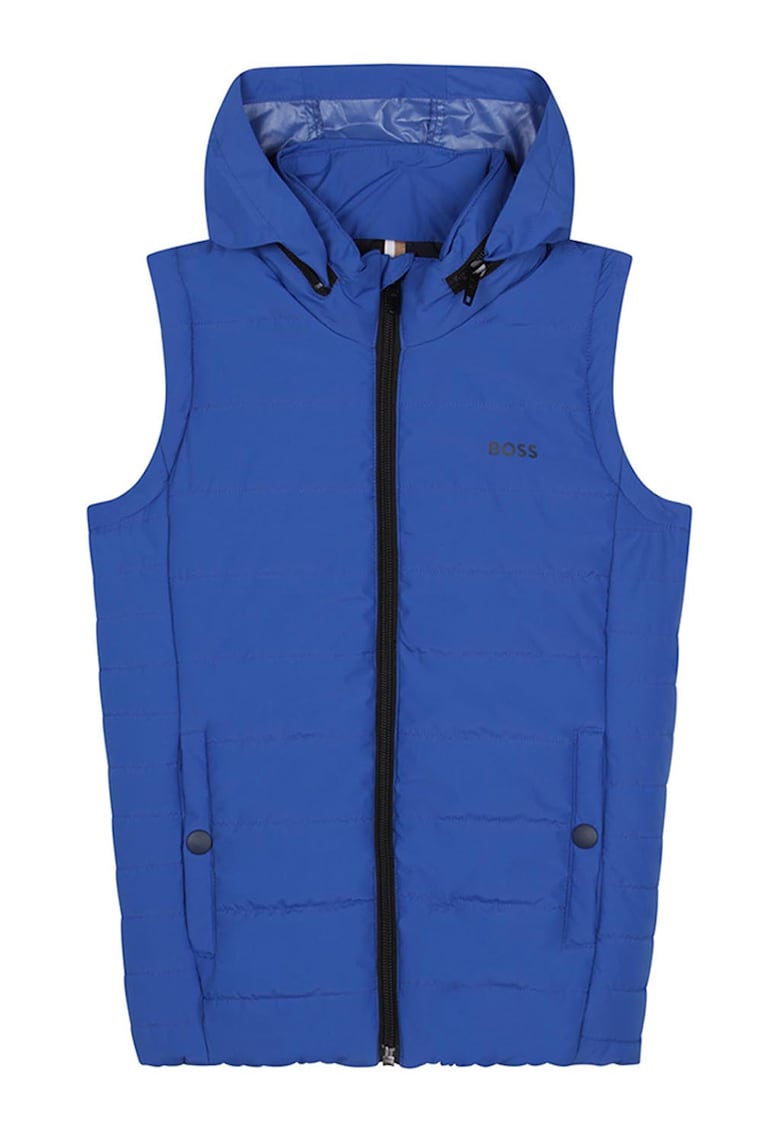 BOSS Kidswear Капитониран елек с отделяща се качулка за Момчета BOSS Kidswear Капитониран елек с отделяща се качулка за Момчета