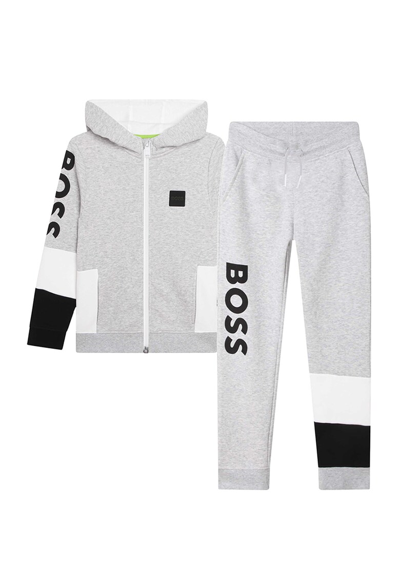 BOSS Kidswear Спортен екип с цип и лого за Момчета BOSS Kidswear Спортен екип с цип и лого за Момчета
