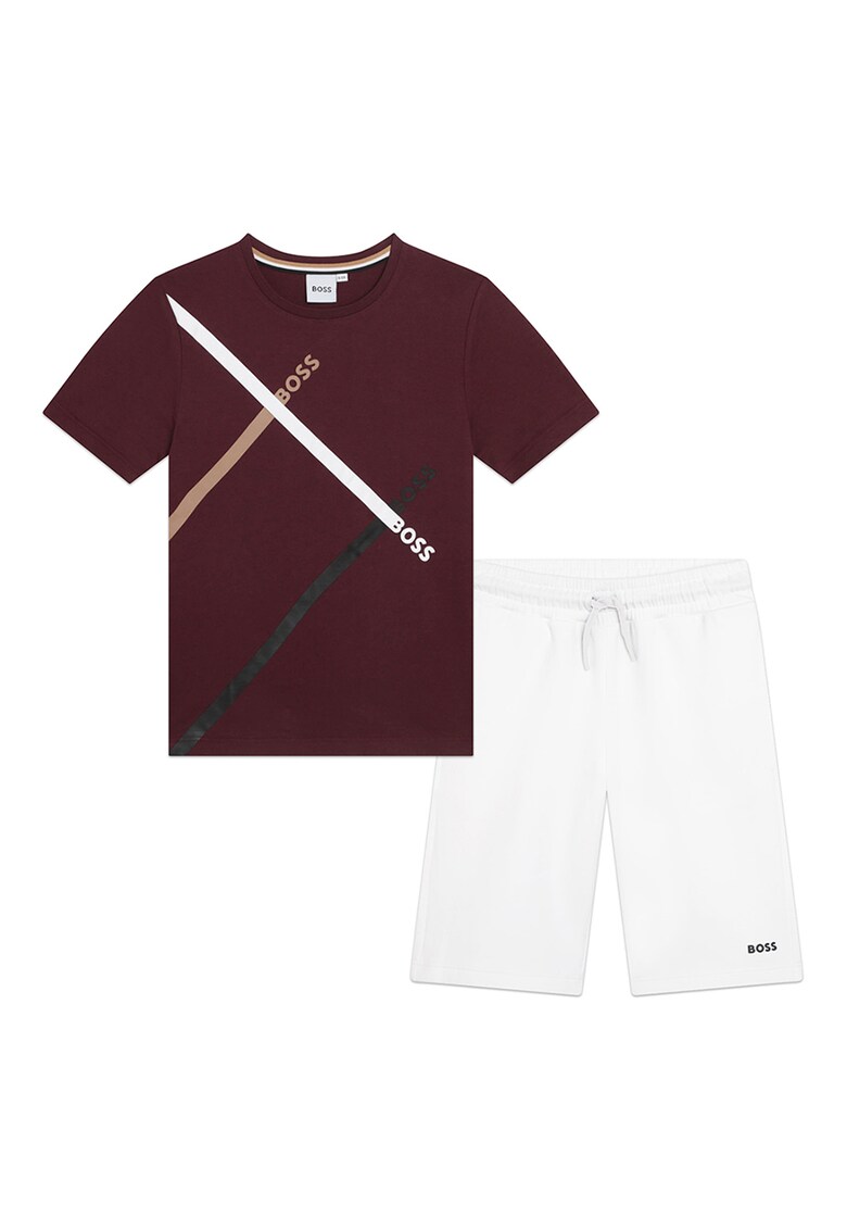 BOSS Kidswear Къс спортен екип с лого за Момчета BOSS Kidswear Къс спортен екип с лого за Момчета