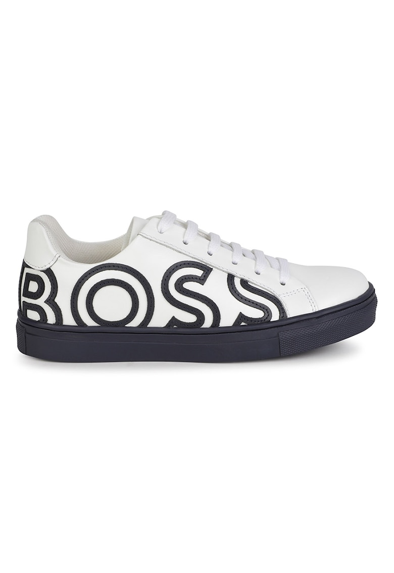 Boss Kidswear Pantofi sport din piele cu logo in relief