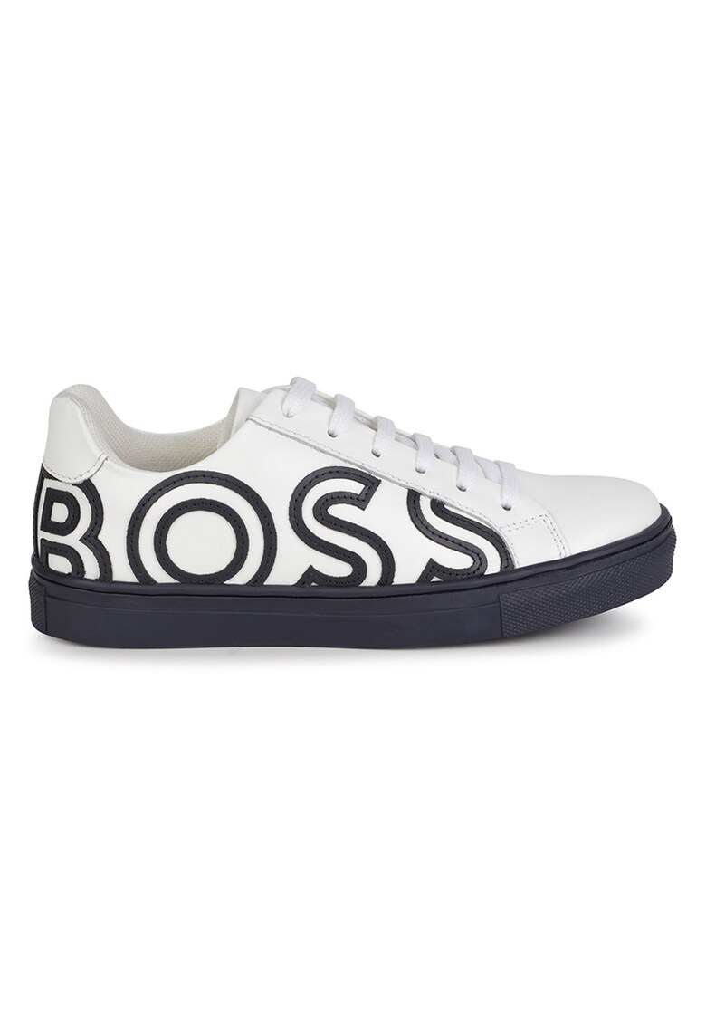 BOSS Kidswear Кожени спортни обувки с бродирано лого за Момчета BOSS Kidswear Кожени спортни обувки с бродирано лого за Момчета