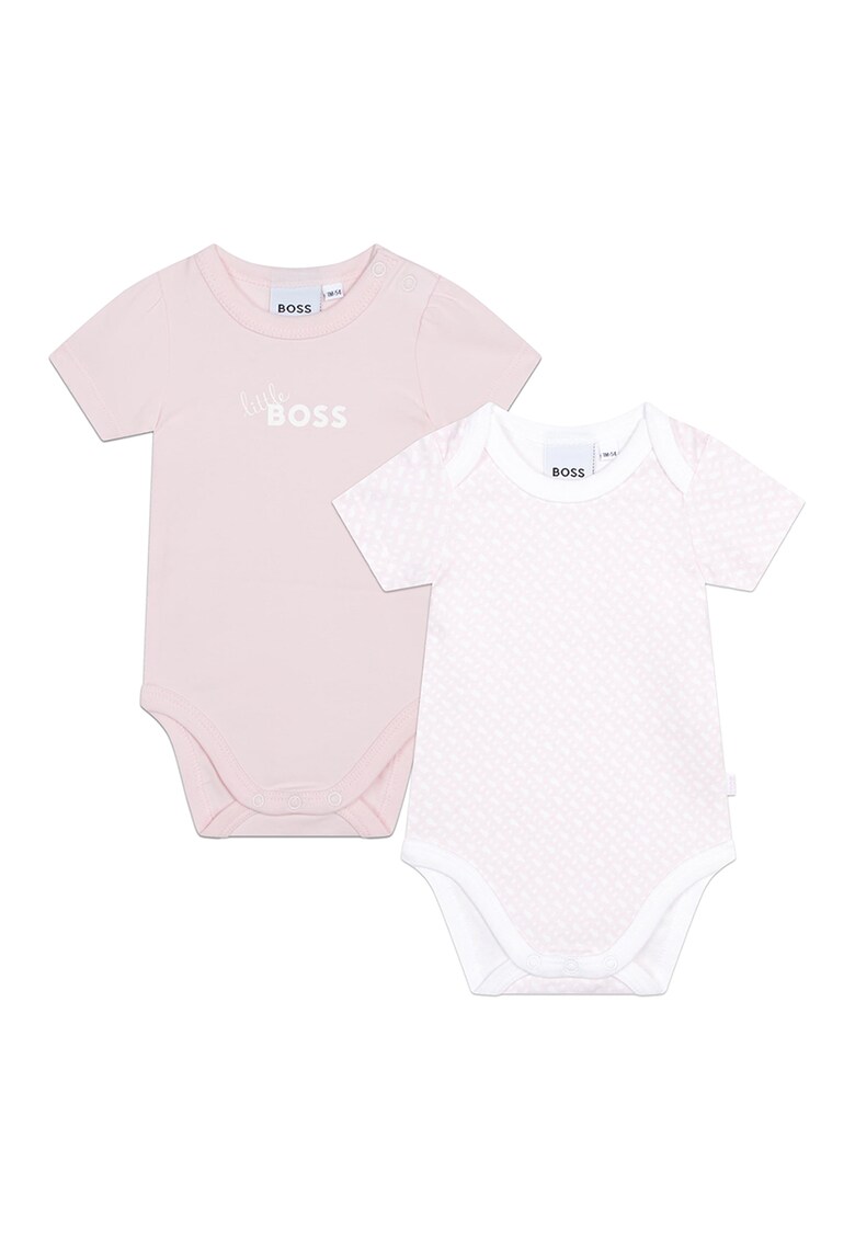 Set de body-uri cu decolteu la baza gatului - 2 piese