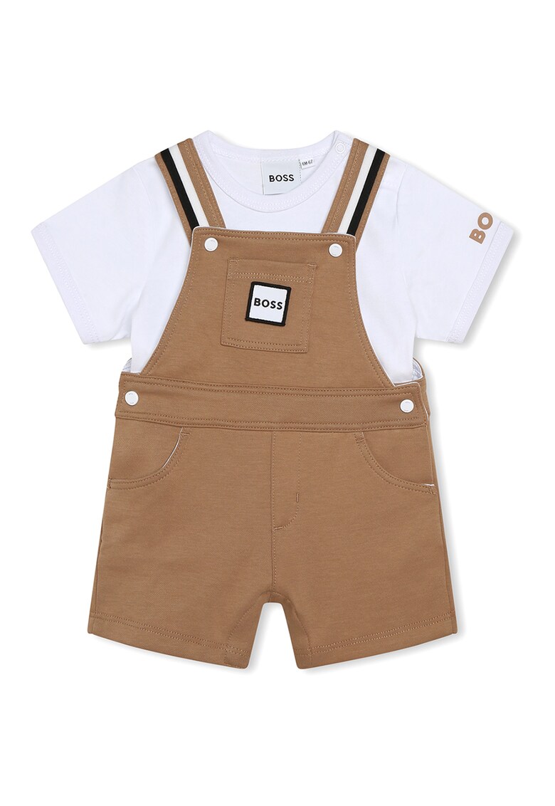 BOSS Kidswear Тениска и къс гащеризон – 2 части за Момчета BOSS Kidswear Тениска и къс гащеризон – 2 части за Момчета