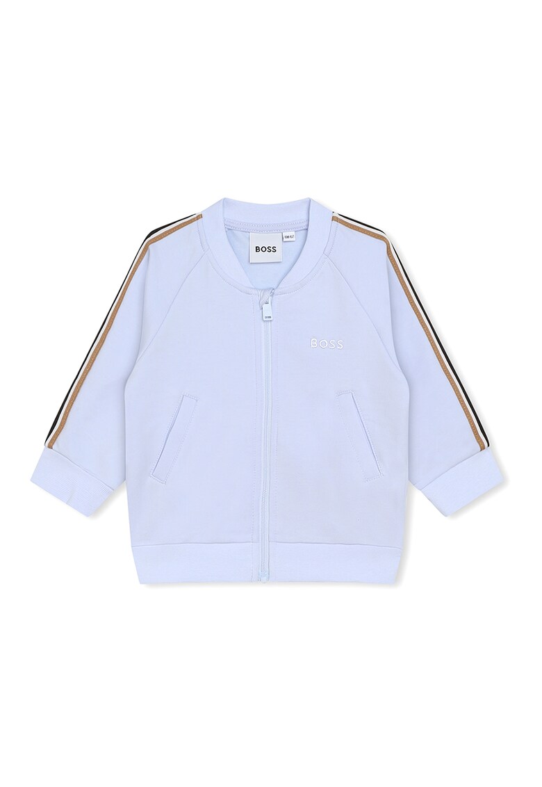 BOSS Kidswear Суитшърт с цип – тениска и спортен панталон – 3 части за Момчета BOSS Kidswear Суитшърт с цип – тениска и спортен панталон – 3 части за Момчета