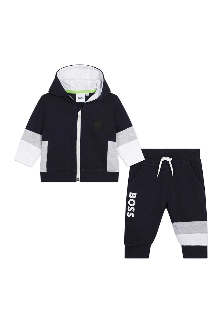 BOSS Kidswear Комплект с памук с контрасти – 2 части за Момчета BOSS Kidswear Комплект с памук с контрасти – 2 части за Момчета
