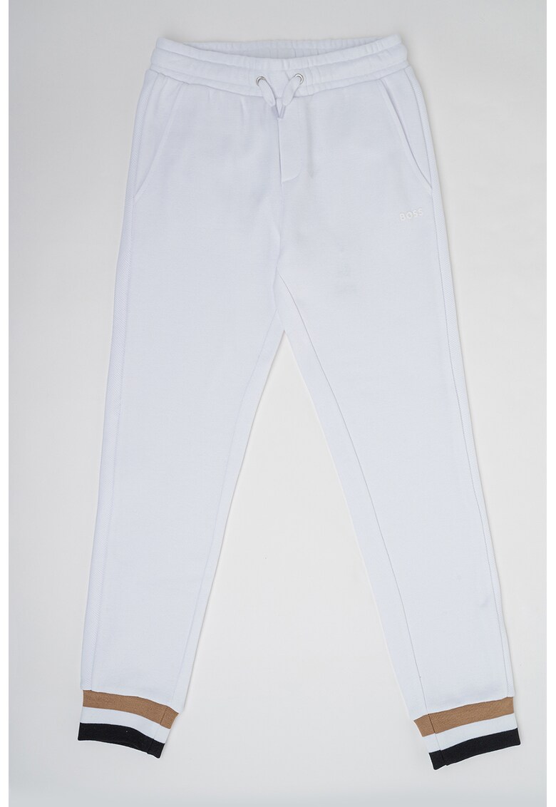 Pantaloni sport cu garnituri contrastante