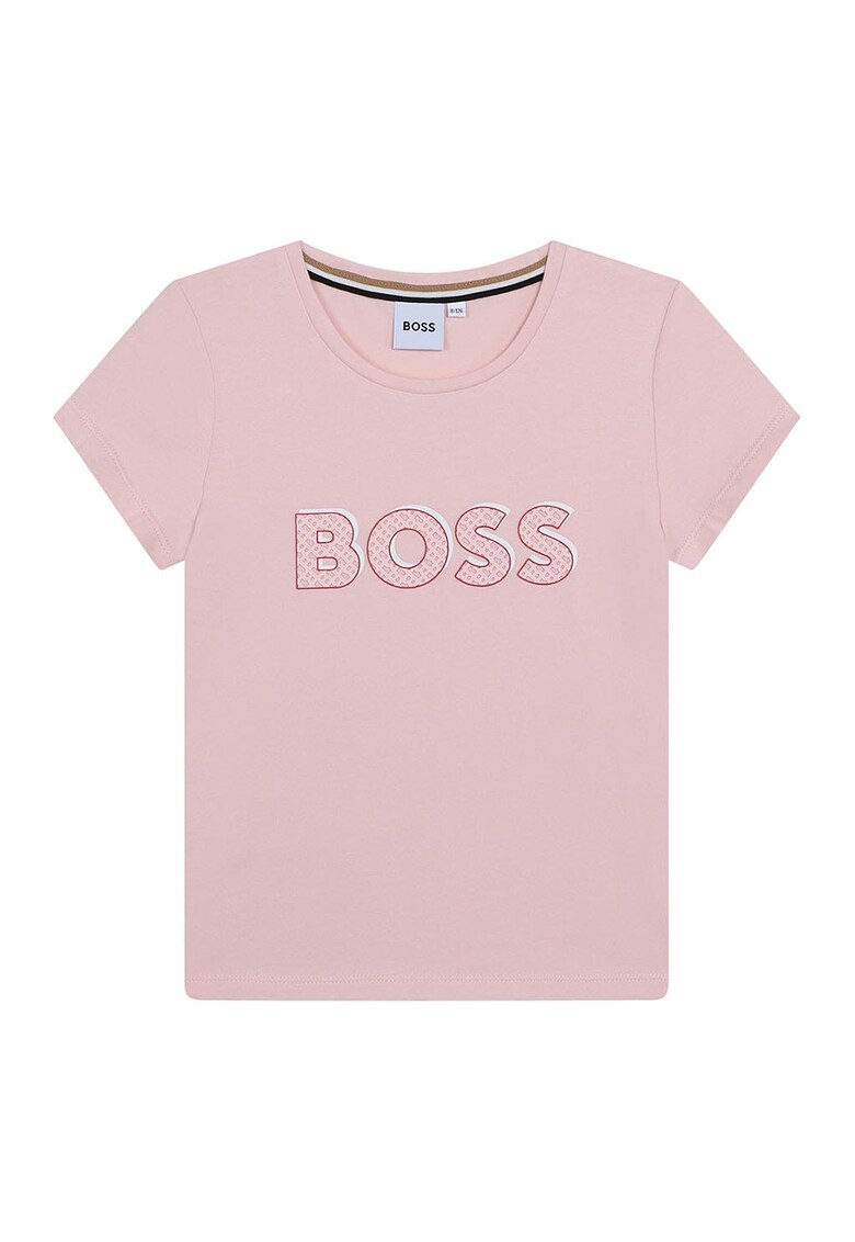 Tricou cu decolteu la baza gatului si logo