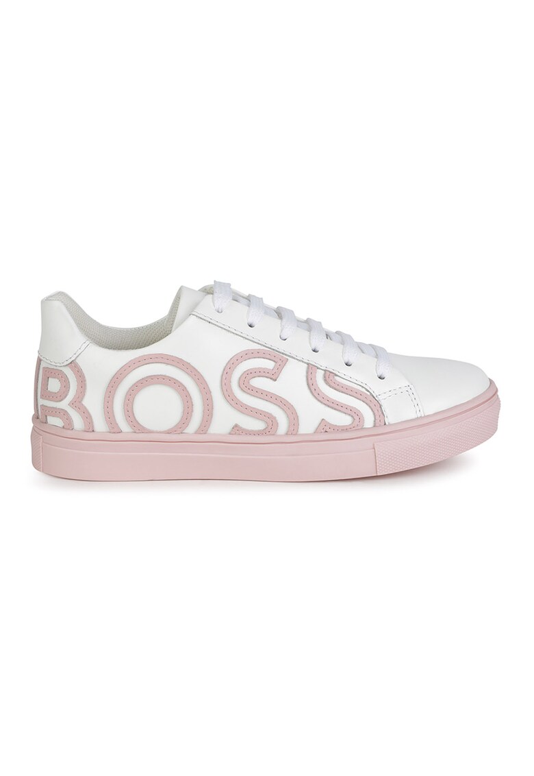 Boss - pantofi sport de piele cu logo cusut