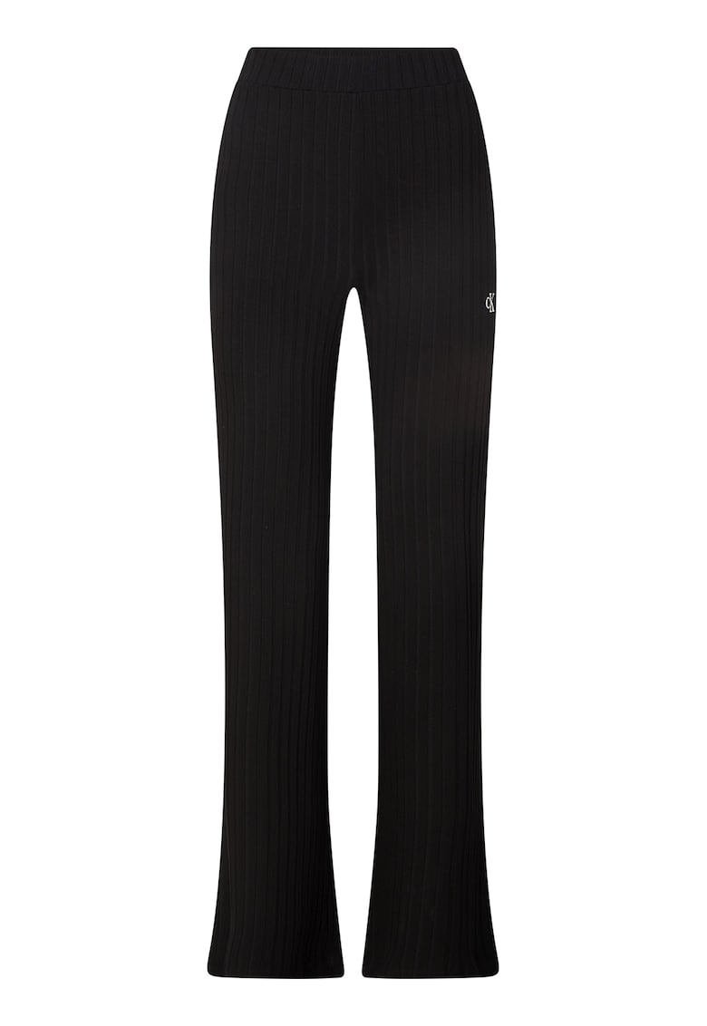 CALVIN KLEIN JEANS Разкроен рипсен панталон от жарсе за Жени CALVIN KLEIN JEANS Разкроен рипсен панталон от жарсе за Жени