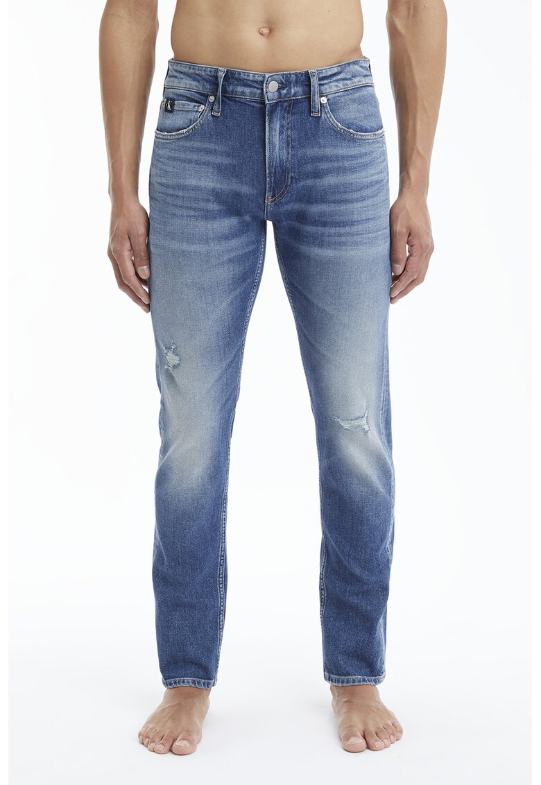 CALVIN KLEIN JEANS Дънки със захабен ефект и протрити зони за Мъже CALVIN KLEIN JEANS Дънки със захабен ефект и протрити зони за Мъже