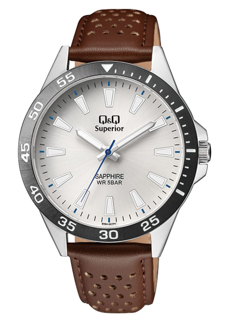 Ceas barbatesc S08A-007PY Quartz Argintiu