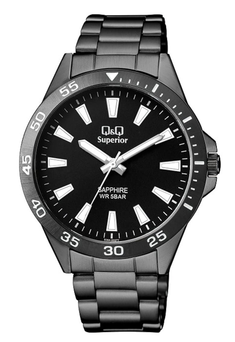 Ceas barbatesc S08A-003PY Quartz Negru