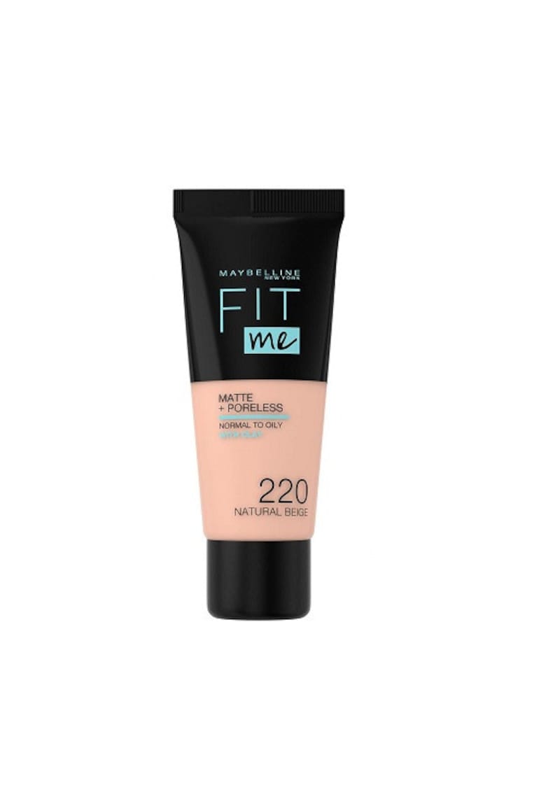 Fond de ten -  FIt Me Matte Poreless - 220 Natural Beige - 30 ml Fond de ten -  FIt Me Matte Poreless - 220 Natural Beige - 30 ml