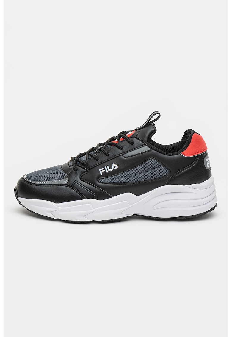 Fila Pantofi sport cu insertii de plasa Saluzzo - Rosu/Negru