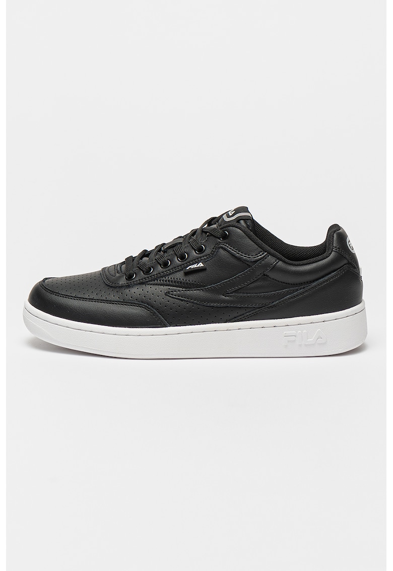 Pantofi sport de piele cu perforatii discrete Sevaro