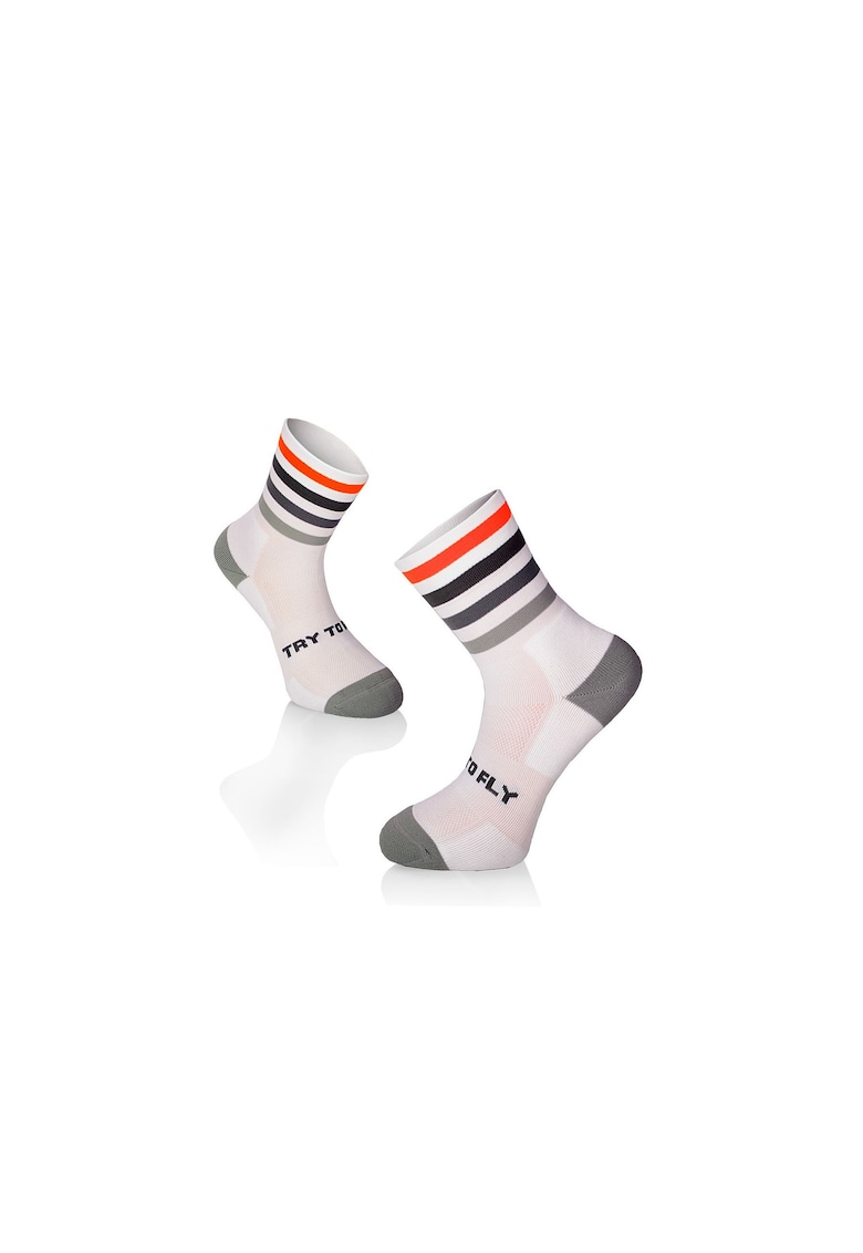 Sosete pentru alergat -RUNNING MICROLON SOCKS White - Gray