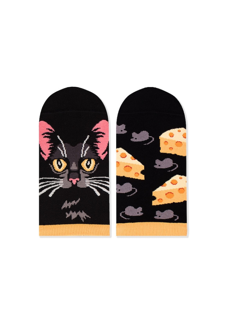 Sosete scurte bumbac Cheese Cat