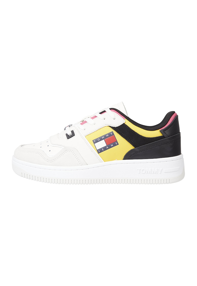 Pantofi sport low cut cu model colorblock