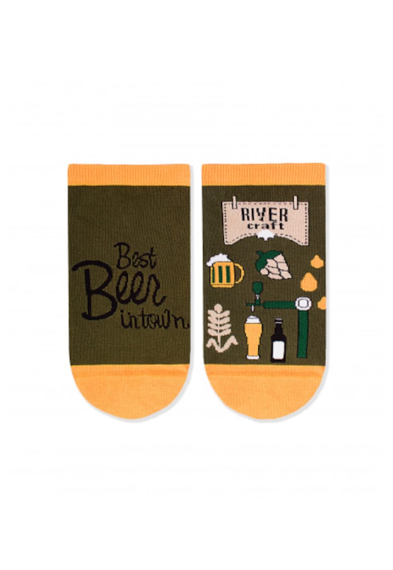 Sosete scurte bumbac organic ARTY SOCKS Sneaker Craft Beer