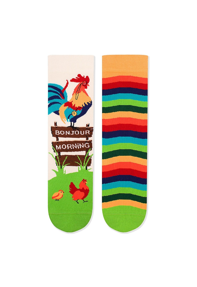 Sosete bumbac organic ARTY SOCKS Cocos VERDE