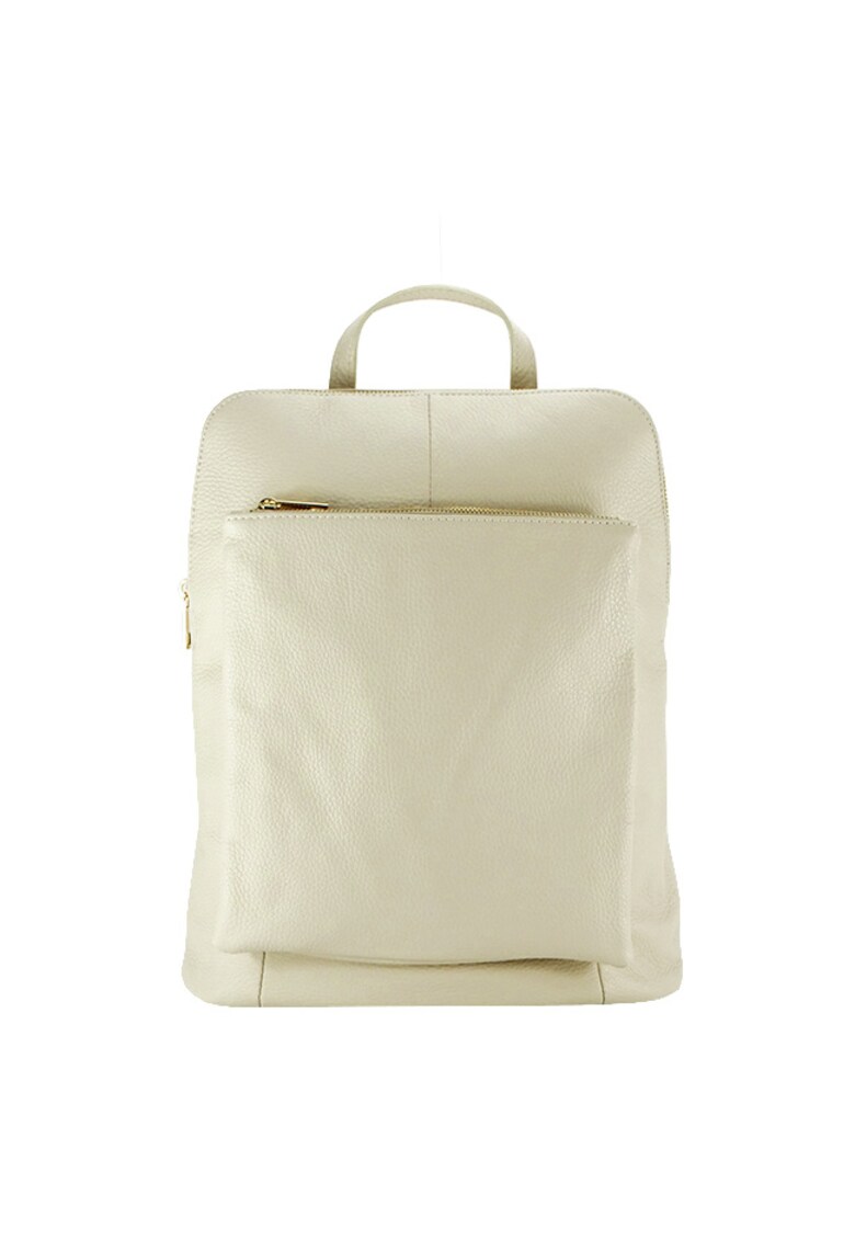 Rucsac din piele naturala 2 in 1 crem 1441 123 12150