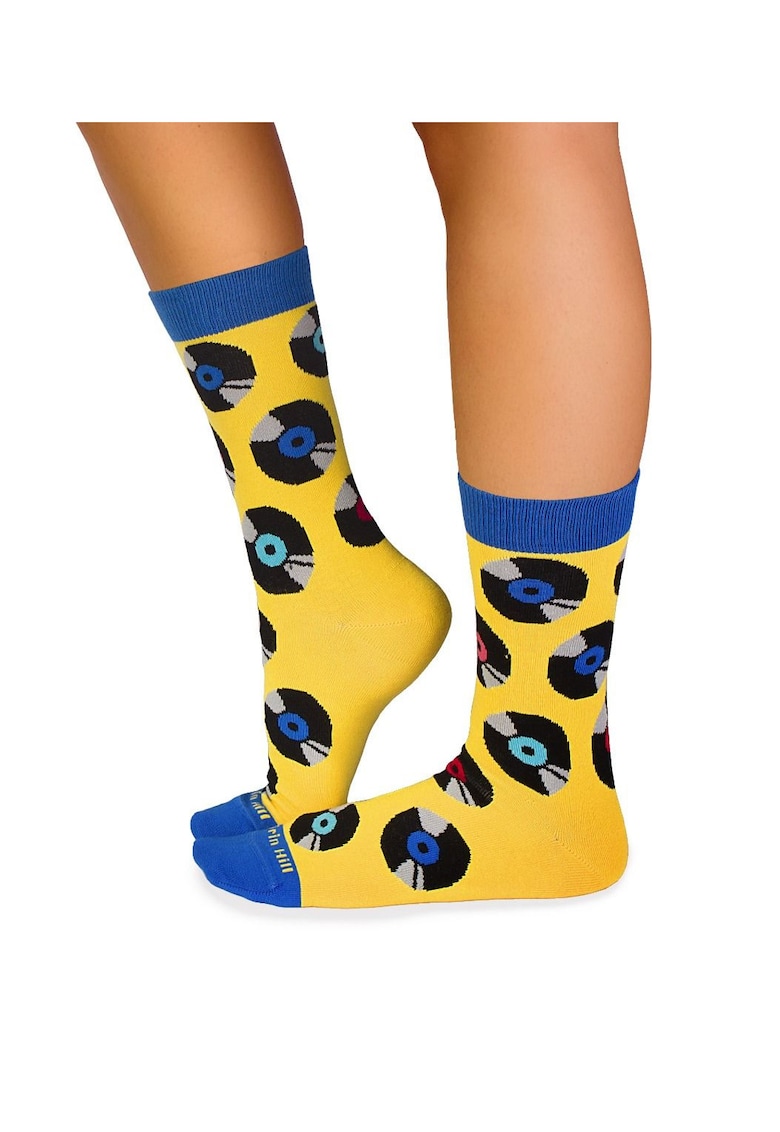 Sosete bumbac organic COLOUR COTTON Retro VINYL Sosete bumbac organic COLOUR COTTON Retro VINYL