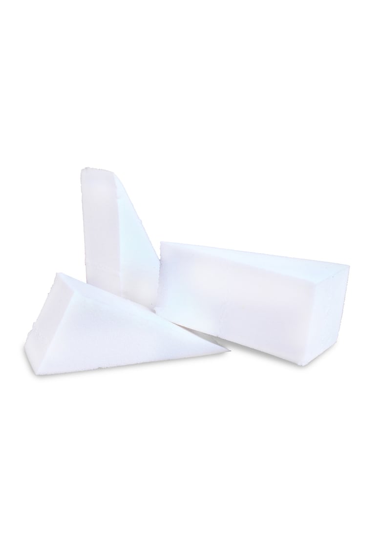 Set 6 buretei triunghiulari fara latex - pentru aplicarea machiajului - Non-Latex Foam Sponge Applicator
