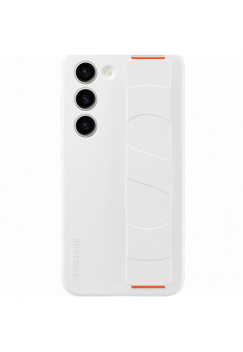 Husa de protectie Silicone Grip Case pentru Galaxy S23 - White