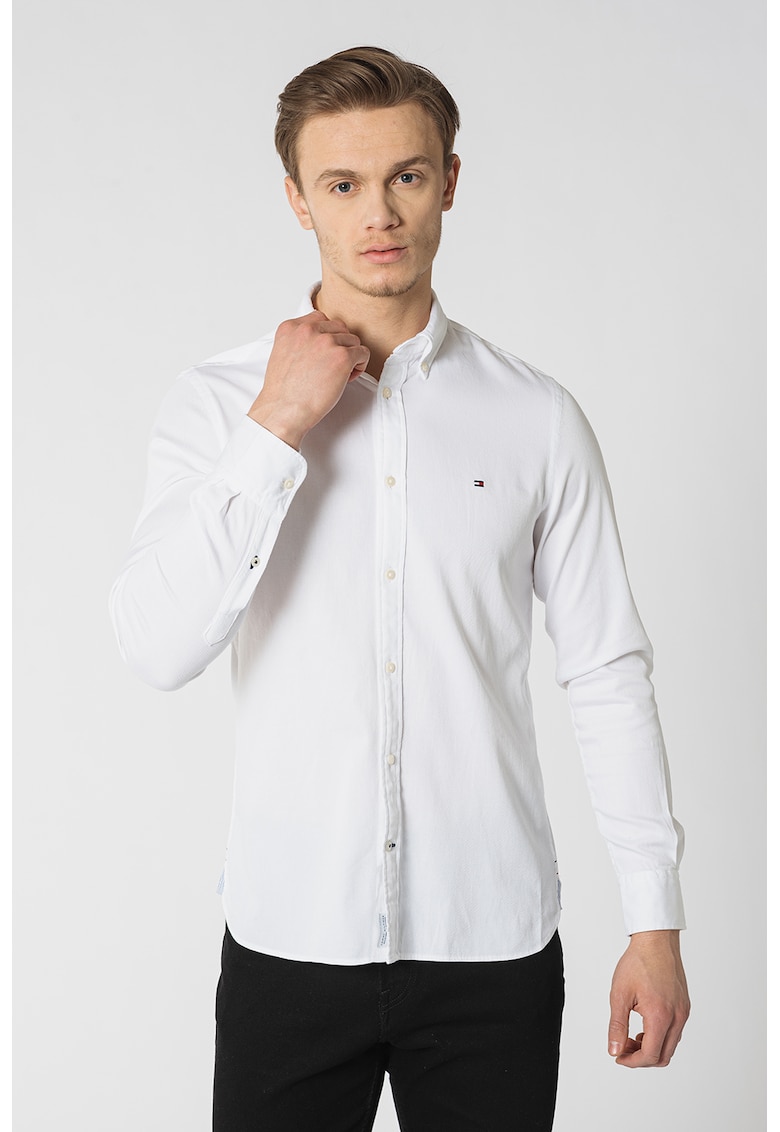 Camasa Oxford slim fit - Alb optic