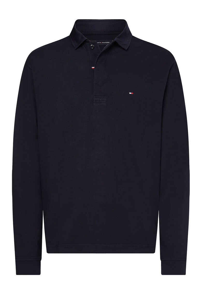 Tommy Hilfiger Блуза от органичен памук с яка за Мъже Tommy Hilfiger Блуза от органичен памук с яка за Мъже