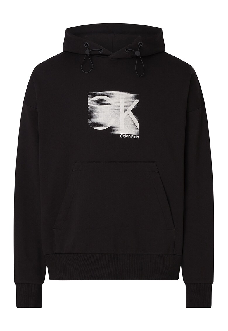 CALVIN KLEIN Худи с органичен памук и лого за Мъже CALVIN KLEIN Худи с органичен памук и лого за Мъже