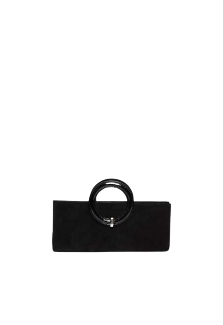 Geanta dama piele -  Nancy - negru - 34x5x15 cm Geanta dama piele -  Nancy - negru - 34x5x15 cm